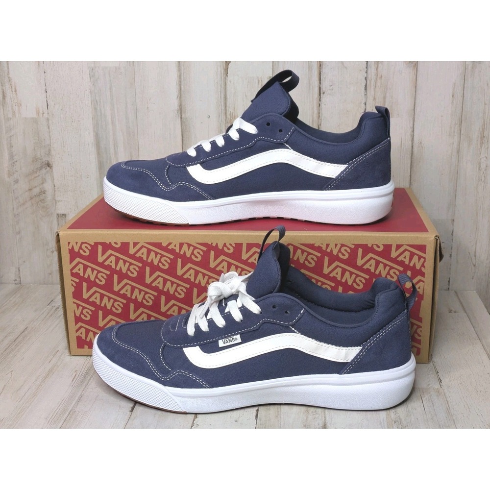 Vans Range EXP Shoes Mens Size 11 Blue Suede Deep Twilight Skate NEW
